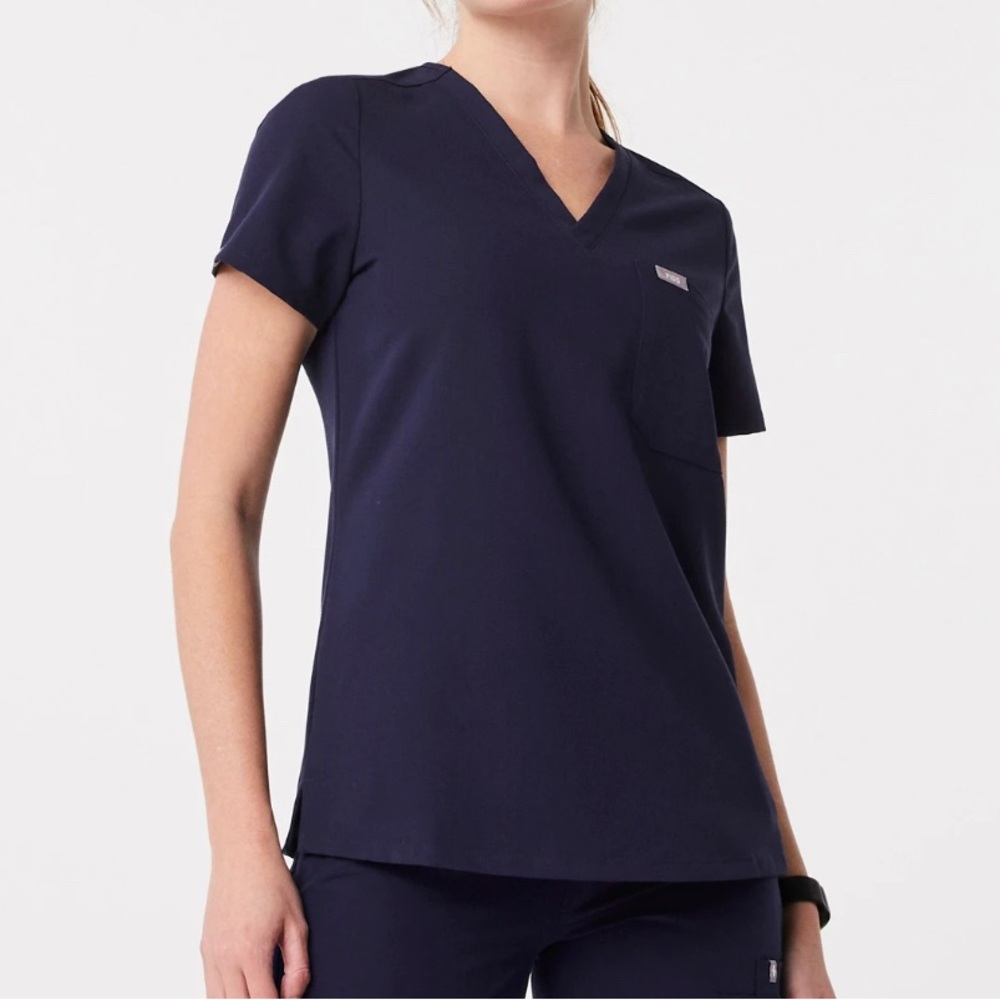 Figs Deep Blue Medical Top